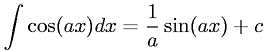 Integral of cosine