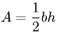 Area of a triangle