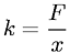 spring constant