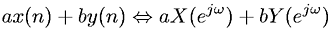 Discrete-Time Fourier linearity theorem