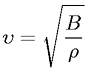 Speed of sound waves in a fluid