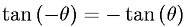 Odd Symmetry Property - Tangent