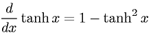 Derivative of Hyperbolic Tangent