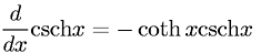 Derivative of Hyperbolic Cosecant