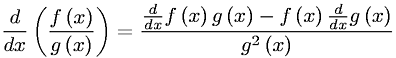 Quotient Rule of Differentiation