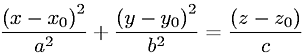 Equation of an Elliptic Paraboloid