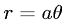 Spiral of Archimedes (Archimedean Spiral) in Polar Coordinates